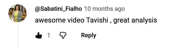 YouTube Community Member 6 — Tavishi Gupta